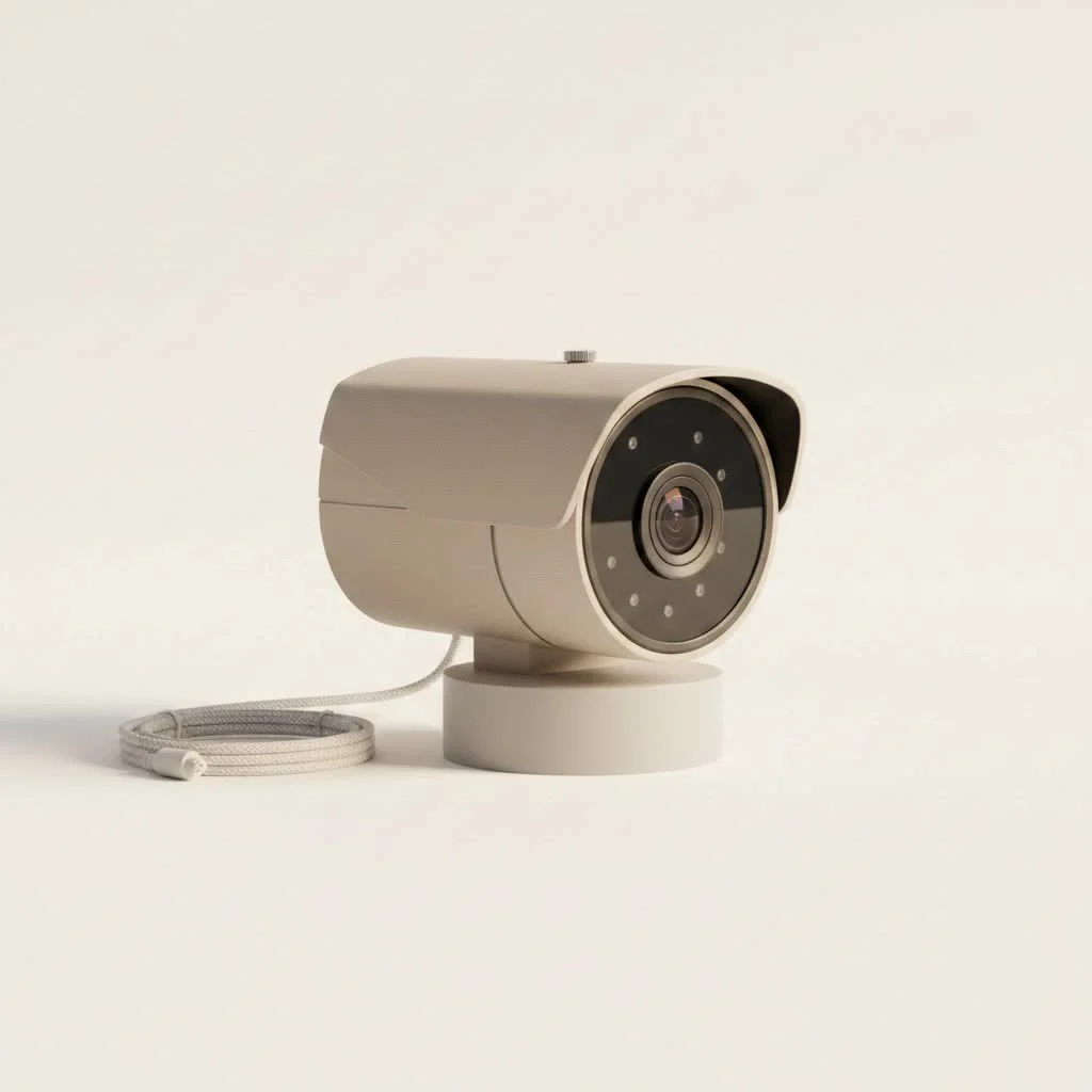 Security camera system with a dedicated monitor for live viewing