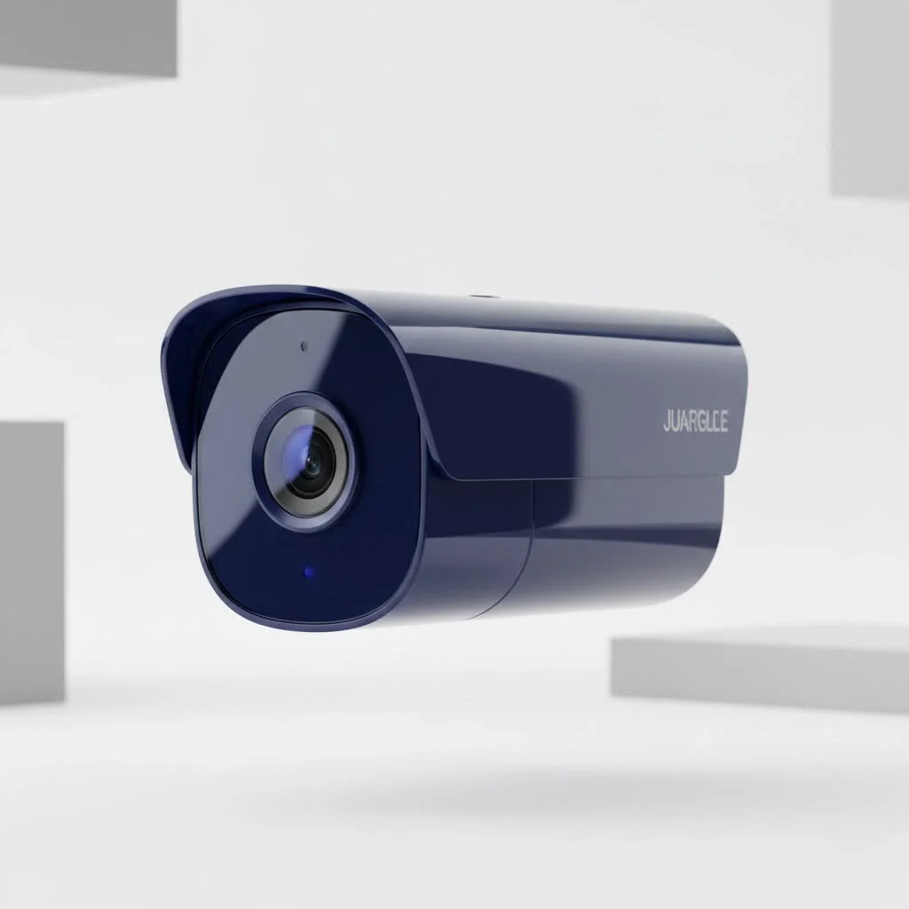 Security camera capturing high-resolution footage