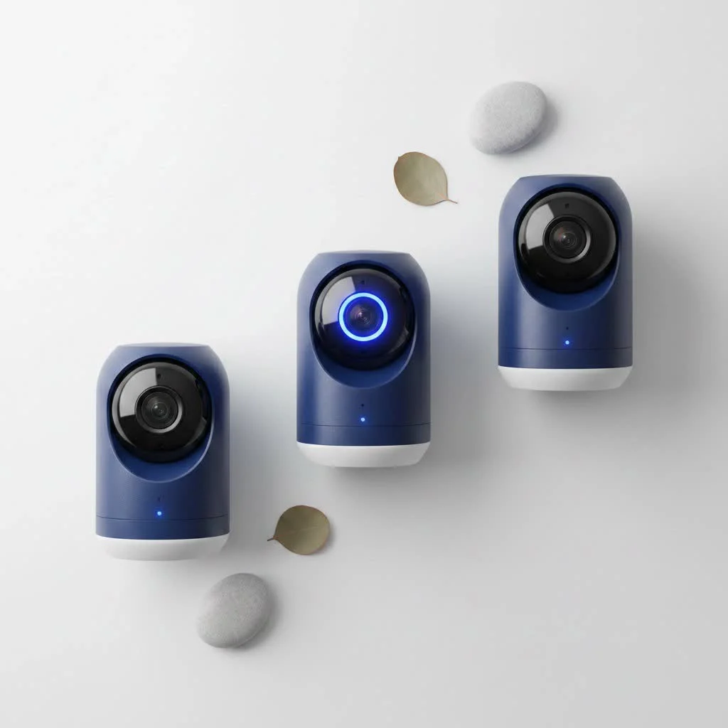AI security camera analyzing a scene