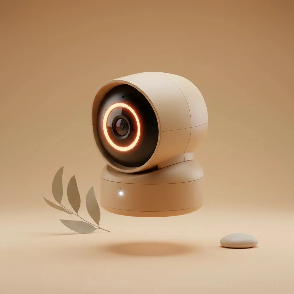 Modern IP security camera for home surveillance