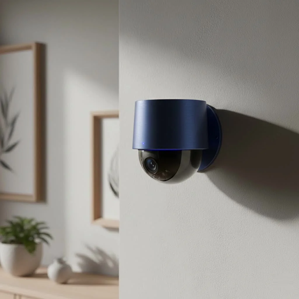 Bluetooth security camera connecting to a smartphone