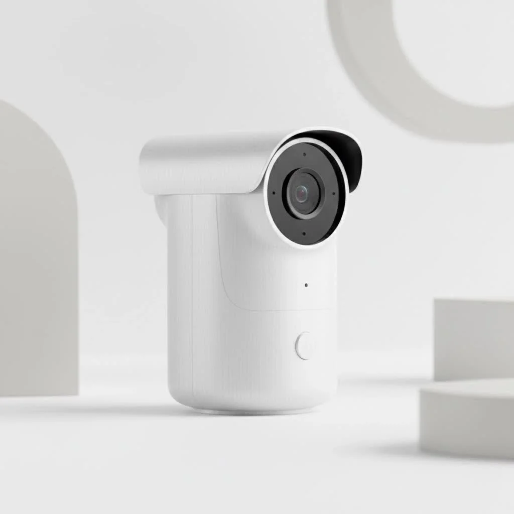 Wired outdoor security camera with night vision